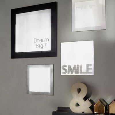 Miroir carré White dots L.20 x l.20 cm