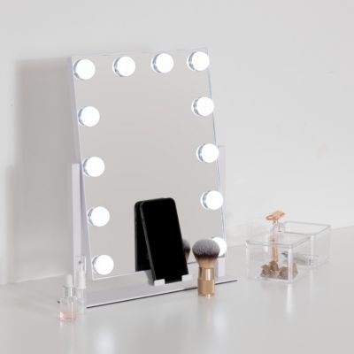 Miroir coiffeuse à poser éclairant LED et pivotant l. 35 x H. 43 cm 5Five