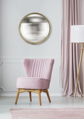 Miroir convexe dor vieilli Ø60 cm