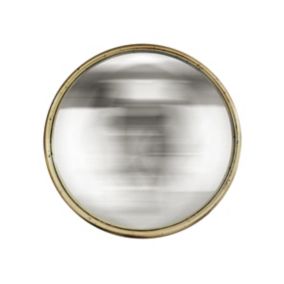 Miroir convexe doré vieilli Ø60 x ep.8 cm