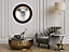 Miroir convexe rond style vintage effet mat doré noir et doré ⌀59 x L.59 x H.59 x ep.5 cm