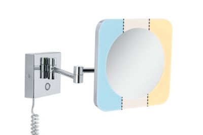 Miroir cosmétique LED Jora IP44 White Switch 60lm 230V 3,3W Chrome, Blanc, Miroir