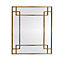 Miroir déco metal doré 95 x 80 cm