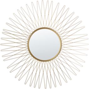 Miroir décoratif avec cadre en forme de soleil SAUMUR