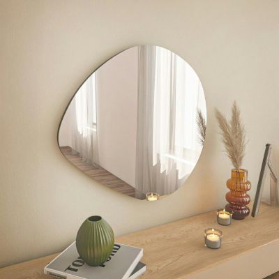 Miroir d'entrée organique 60 cm lignes naturelles CODY