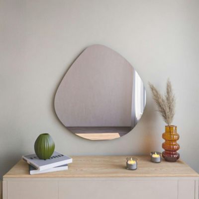 Miroir d'entrée organique 60 cm lignes naturelles CODY