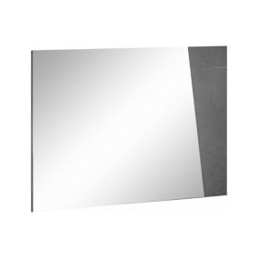 Miroir Dabadal, Miroir de salle de bain, 100% Made in Italy, 80x2h60 cm, Ardoise