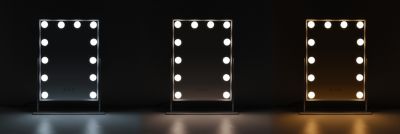 Miroir de maquillage Hollywood Lumineux LED Coiffeuse 30 x 41 cm