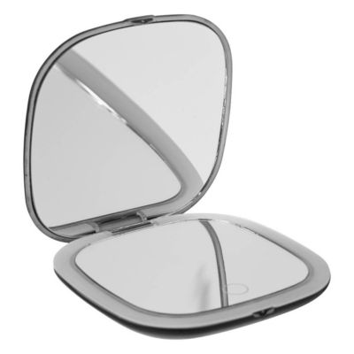 Miroir de Poche "LED" 10cm Noir