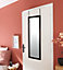 Miroir de porte noir l.20 x H.120 cm