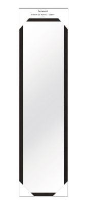 Miroir de porte Ornami noir l.30 x 12 x ep.1,5 cm