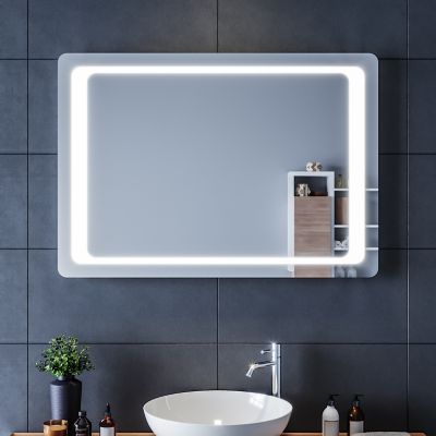 Miroir de Salle de Bain 100x70 SIRHONA Miroir LED AVCE Anti-buée et ...