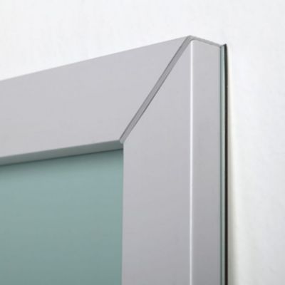 Miroir De Salle De Bain 60X70 Réversible Avec Lampe Chromée