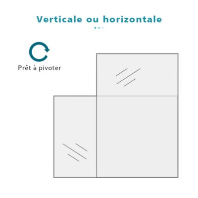 Miroir de Salle de Bain 70 x 50 cm Eclairage LED Miroir avec loupe 3x et prise pour electrique etanche IP44