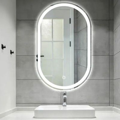 Miroir de salle de bain LED 60x80 REA chrome argent