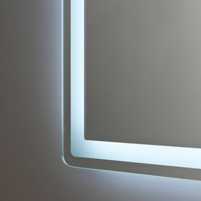 Miroir de salle de bain LED 90x60cm anti buée à luminosité variable rectangulaire LuxuryBain