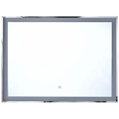 Miroir de salle de bain LED ARGENS 90 cm 70 cm Argenté