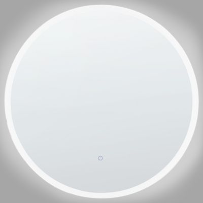 Miroir de salle de bain LED DEAUVILLE 79 cm 79 cm Argenté