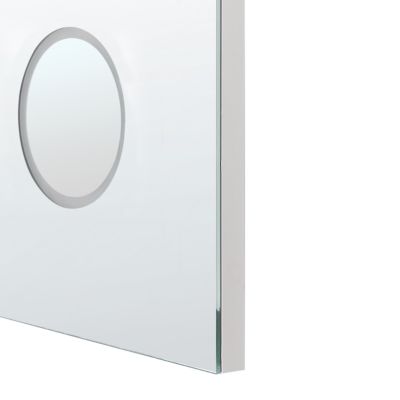 Miroir de salle de bain LED MONTARON 80 cm 60 cm Argenté
