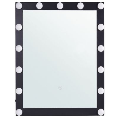 Miroir de salle de bain LED ODENAS 50 cm 60 cm Noir