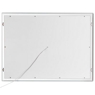 Miroir de salle de bain LED PRENOIS 80 cm 60 cm Argenté