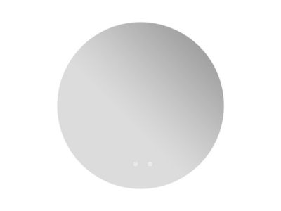 Miroir de salle de bain ovale sans contour anti buée à leds - D90 cm - ROMULA