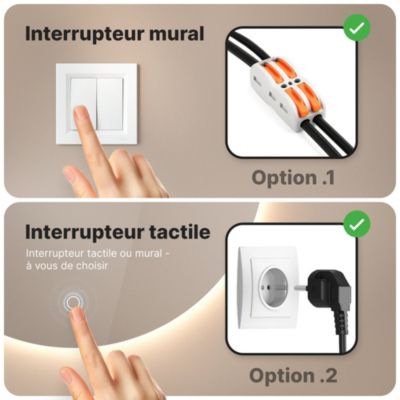 Miroir de salle de bain rond éclairé par LED 100 cm, antibuée, sans cadre
