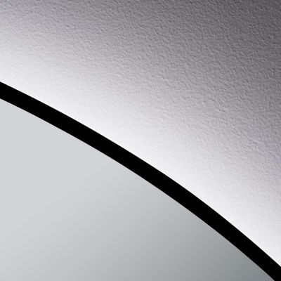 Miroir de Salle de Bains Lumineux Eclairage Intégré Tri Led Rétro éclairé L45xH90cm , On/Off et Anti-Buée, Noir Mat EMMA XPERTIALS