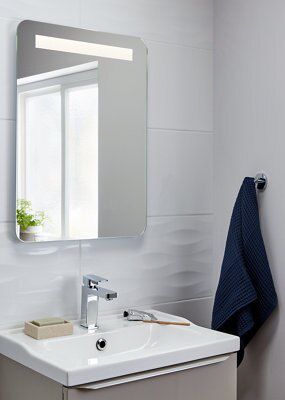 Miroir de salle de bains lumineux LED 50 x 70 cm, Cooke & Lewis Colwell