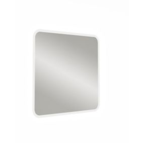 Miroir de salle de bains lumineux LED bords arrondis 74 x 70 cm, Urban Liverpool