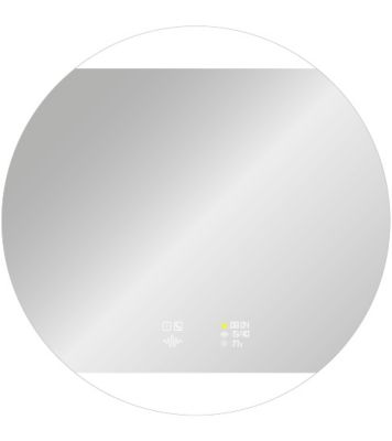 Miroir de salle de bains lumineux LED connecté rond BroadWay diamètre 100 cm, bluetooth, MPGlass