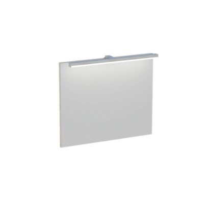 Miroir de salle de bains lumineux LED effet chêne artisan l.60 cm, Calao