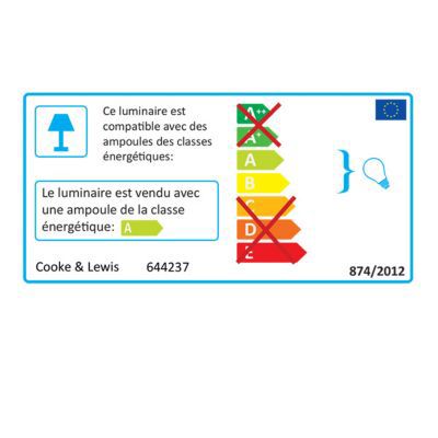 Miroir de salle de bains lumineux LED effet chêne l.90 cm, Calao