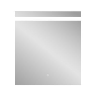 Miroir de salle de bains lumineux LED, l.60 x H.70 cm, argenté, MPGlass Kelme