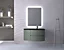 Miroir de salle de bains lumineux LED l. 74 x H.100 cm, Urban Decor