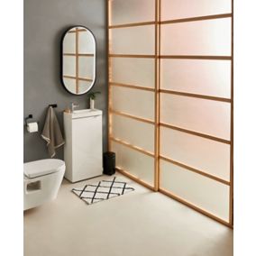 Miroir salle de bains oblong 40x80 cm Tisa doré