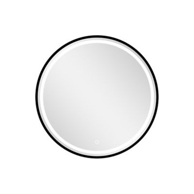 HAPAOSO Miroir de Salle de Bain Rond 100cm Miroir Mural LED Anti-buée