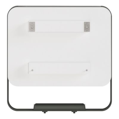Miroir de salle de bains mural noir avec tablette l.60,5 x H.60,5 x P.12 cm, GoodHome Maza