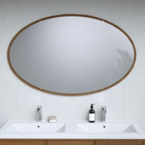 Miroir de salle de bains ovale H.76 x L.120 cm Kabayan