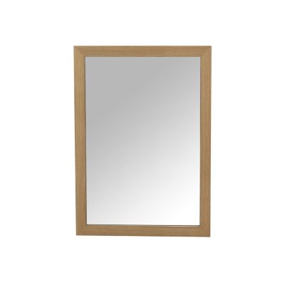 Miroir de salle de bains placage chêne l.50 x L.70 x ép.1,6 cm, GoodHome Perma