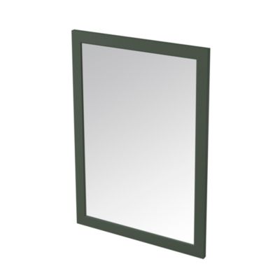 Miroir de salle de bains vert mat l.50 x L.70 x ép.1,6 cm, GoodHome Perma