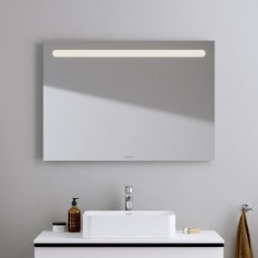 Miroir de toilette aluminium éclairage LED salle de bain, 70x100x15cm, DURAPOINT