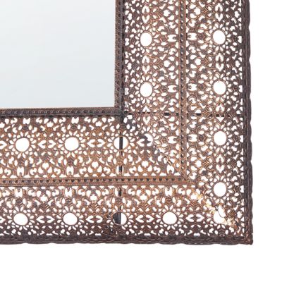 Miroir DEHRADUN 69 cm 90 cm Métal Cuivré