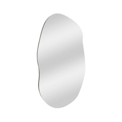 Miroir Dpecchi, Verre miroité, Objet d'ameublement mural, Décoration avec miroir, 52x2h89 cm, Noir