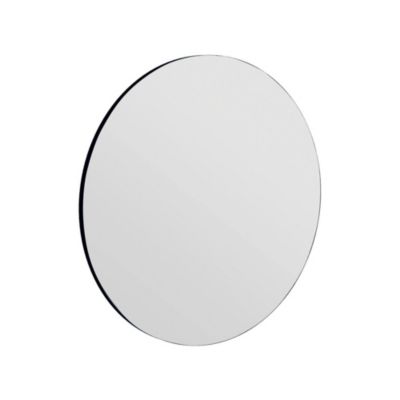 Miroir Dperell, Verre miroité, Objet d'ameublement mural, Décoration avec miroir, 70x2h70 cm, Noir