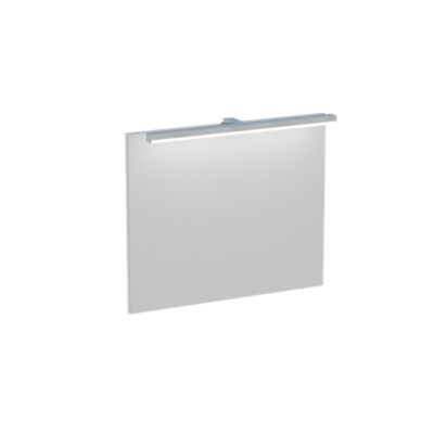 Miroir éclairant aspect chêne naturel Calao 60 cm