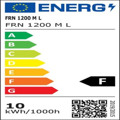 Miroir éclairant LED cadre noir Pura H. 75 x L. 120 cm