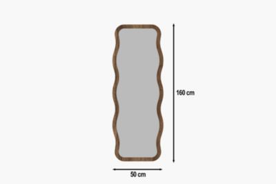Miroir en bois "Aror"  50 x 160 cm  Marron