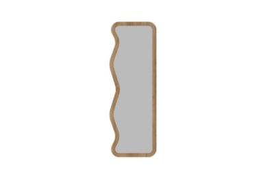 Miroir en bois "Asel"  50 x 160 cm  Beige