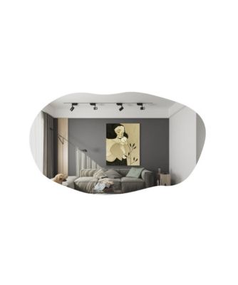 Miroir en bois "Lossa"  52 x 89 cm  Noir
